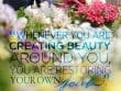Create Beauty Around You
