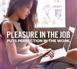 Pleasure In The Job Puts Perfection In The Work